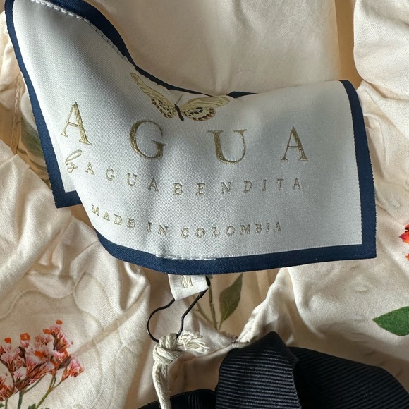 AGUA BY AGUA BENDITA Horizonte Oasis Mini Dress In Floral Print Size Medium - Picture 6 of 16